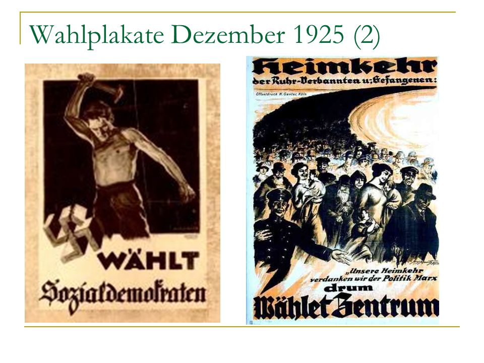 Wahlplakate Dezember 1925 (2)