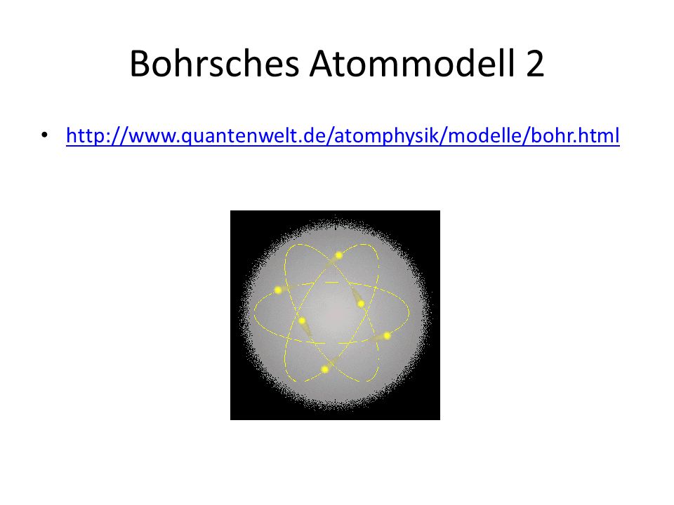 Bohrsches Atommodell 2