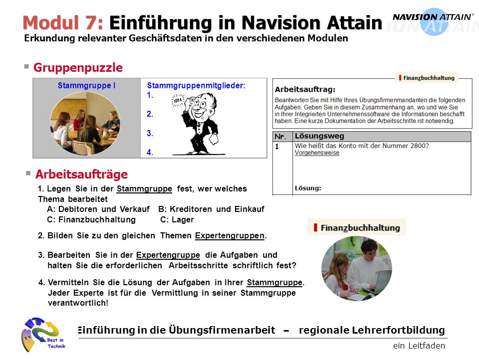 Modul 7: Einführung in Navision Attain