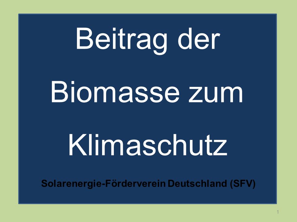 Solarenergie-Förderverein Deutschland (SFV)