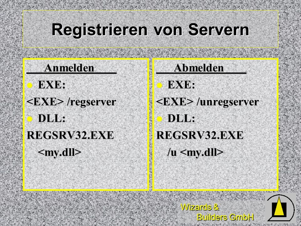 Registrieren von Servern
