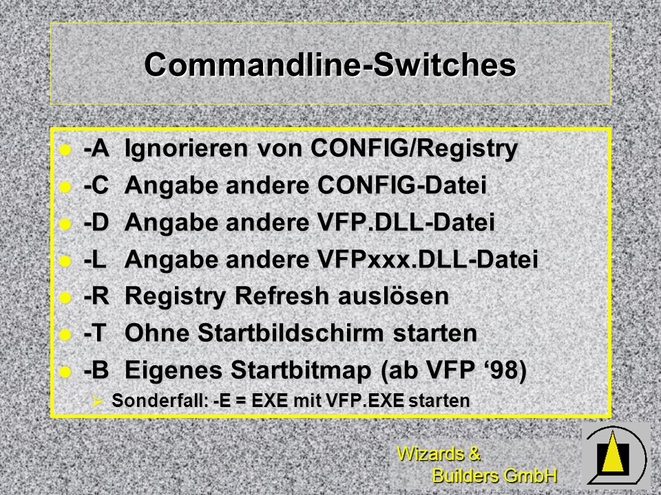 Commandline-Switches