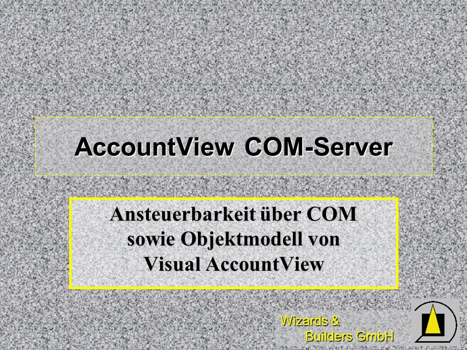 AccountView COM-Server