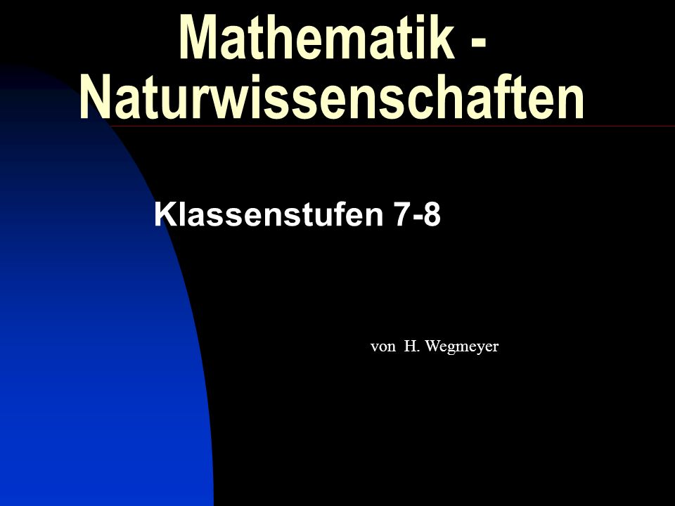 Mathematik - Naturwissenschaften