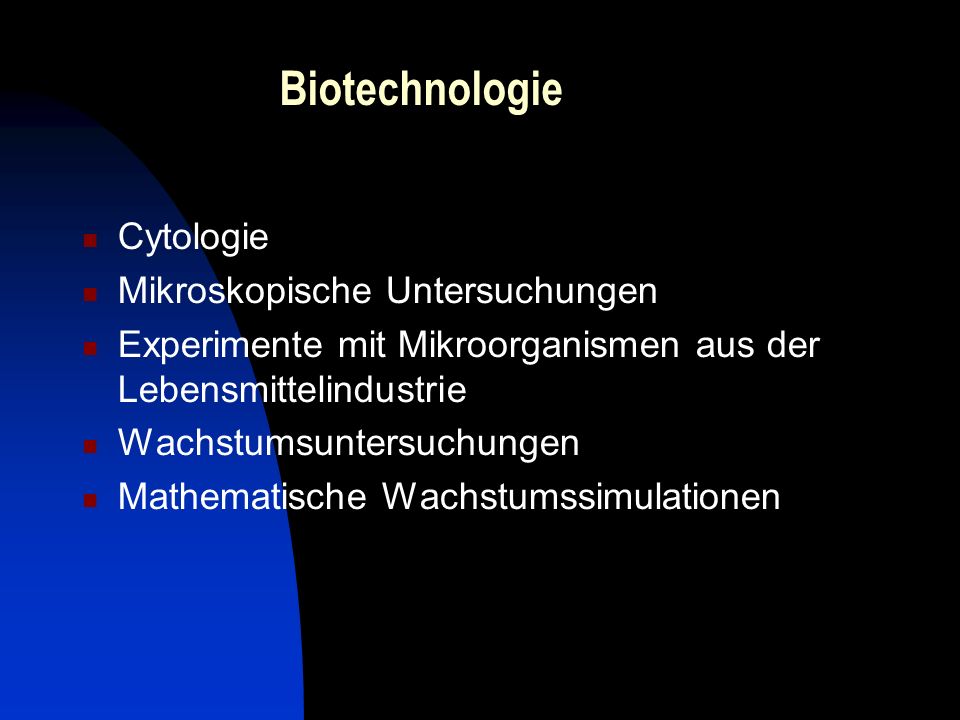 Biotechnologie Cytologie Mikroskopische Untersuchungen