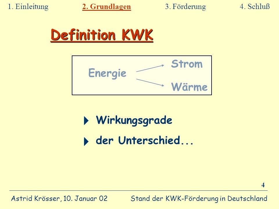 Definition KWK Strom Energie Wärme Wirkungsgrade der Unterschied...