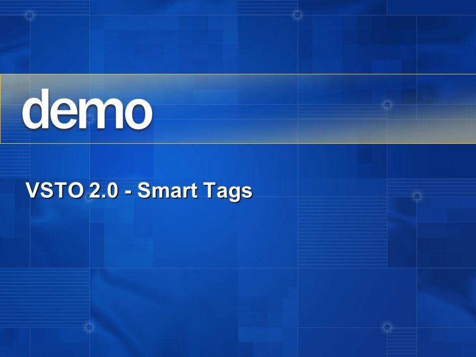 VSTO Smart Tags
