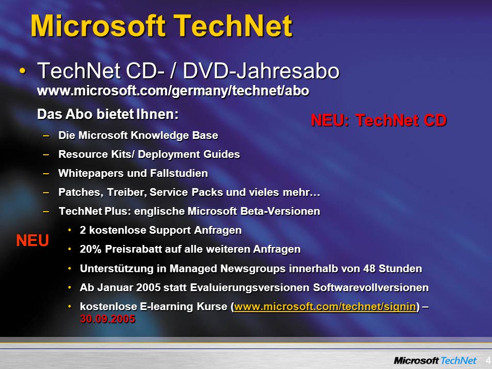 Microsoft TechNet TechNet CD- / DVD-Jahresabo   Das Abo bietet Ihnen: