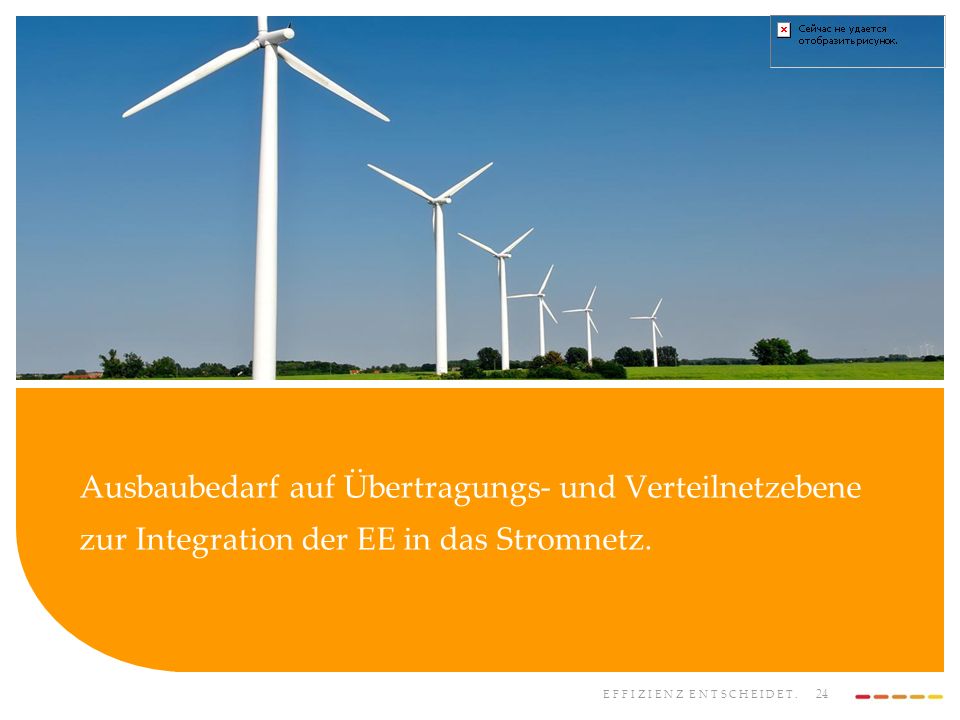 Ausbaubedarf auf Übertragungs- und Verteilnetzebene zur Integration der EE in das Stromnetz.