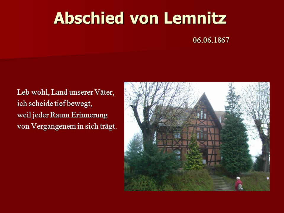 Abschied von Lemnitz Henriette von der Gabelentz ppt herunterladen