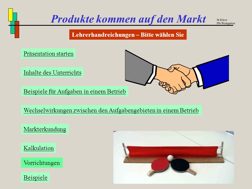 Produkte kommen auf den Markt