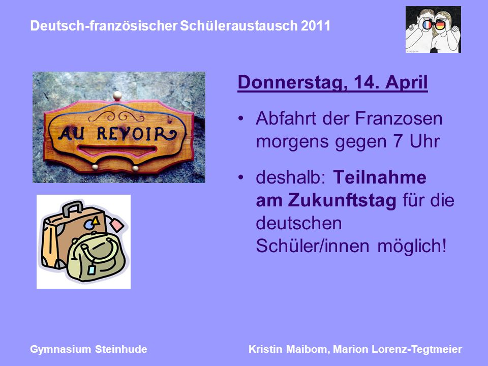 Deutsch-französischer Schüleraustausch 2011