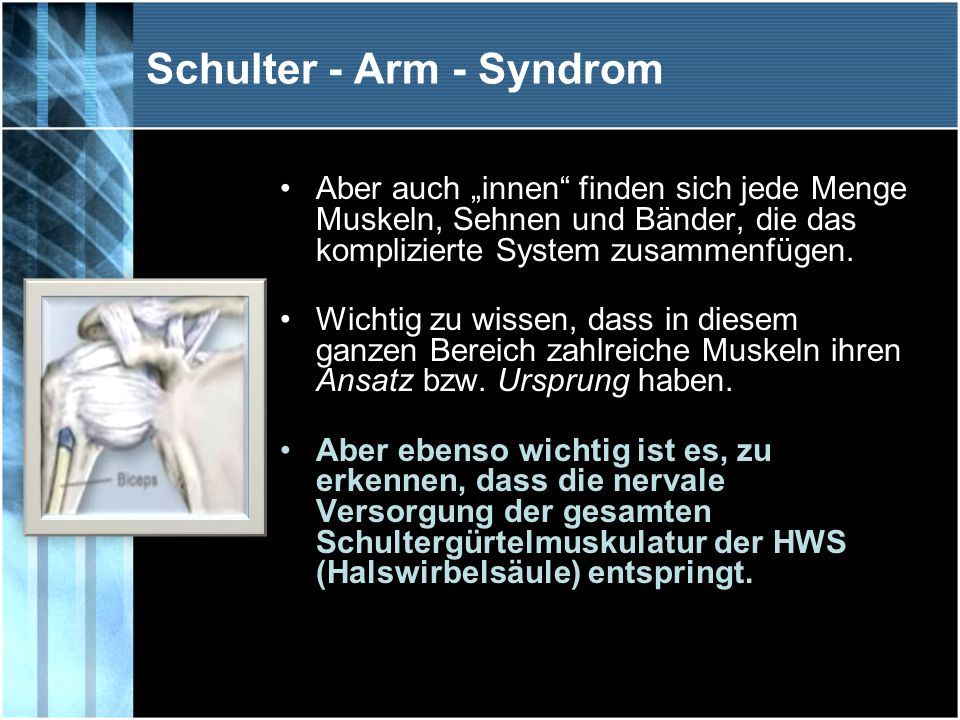 Schulter - Arm - Syndrom