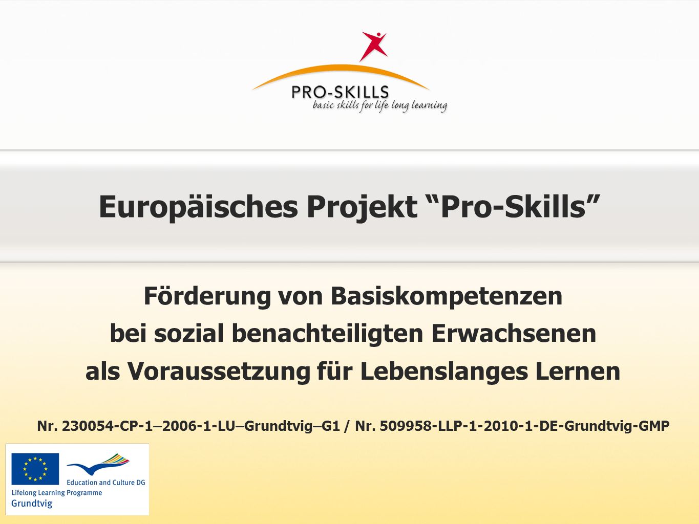 Europäisches Projekt Pro-Skills