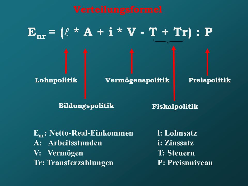 Enr = (l * A + i * V - T + Tr) : P