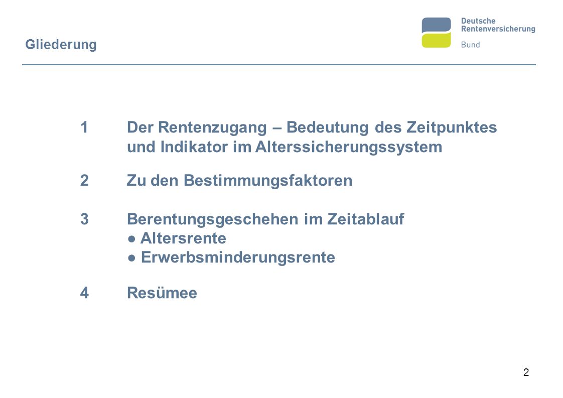 Zu den Bestimmungsfaktoren