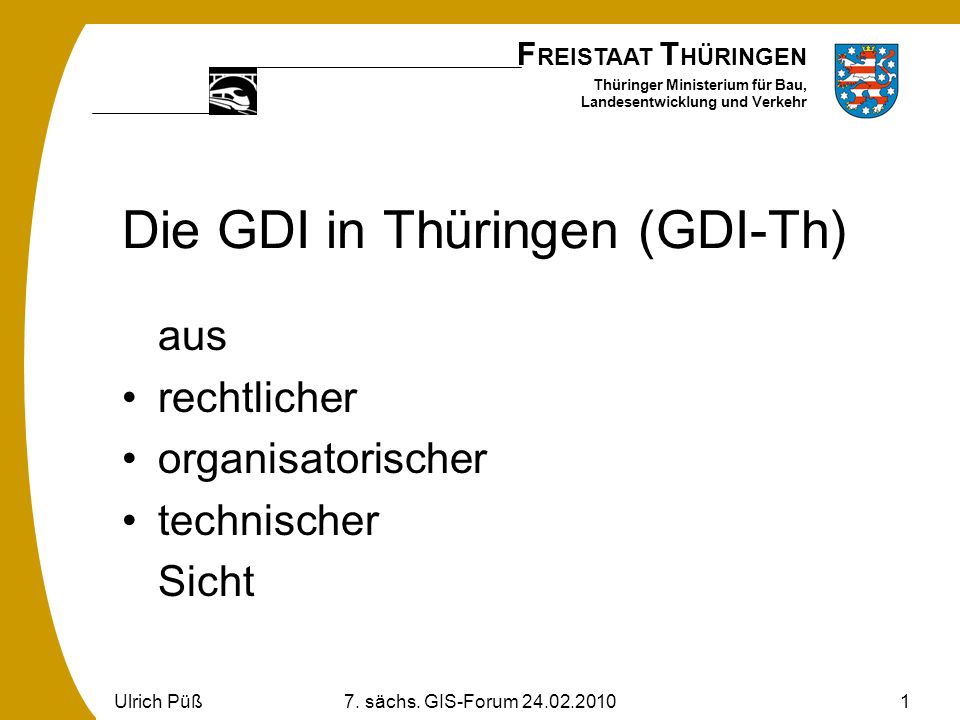 Die GDI in Thüringen (GDI-Th)
