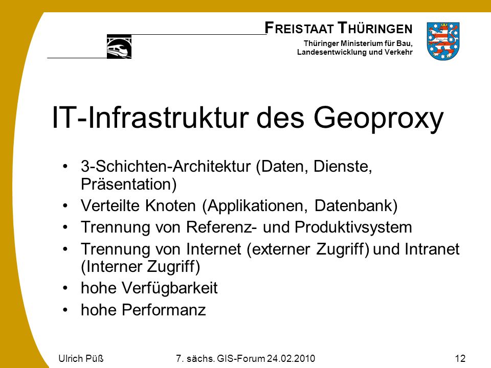 IT-Infrastruktur des Geoproxy