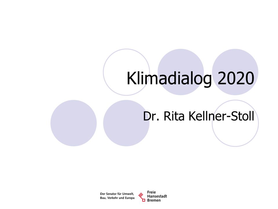 Klimadialog 2020 Dr. Rita Kellner-Stoll