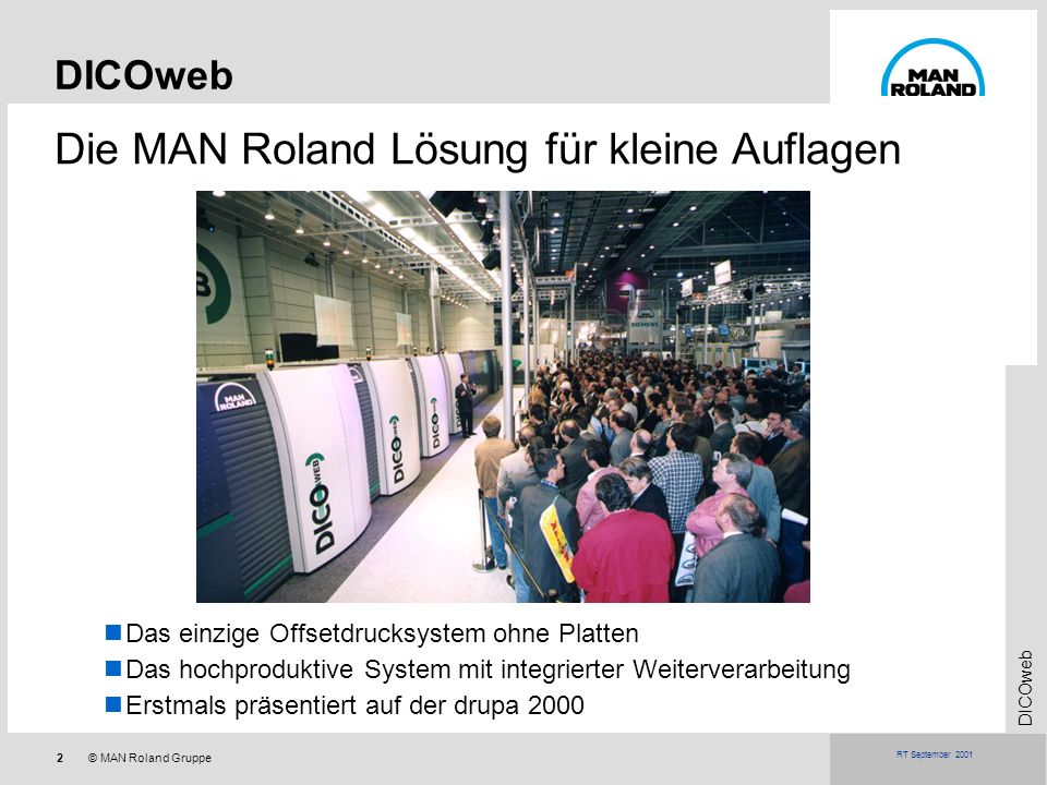 Die MAN Roland Lösung für kleine Auflagen