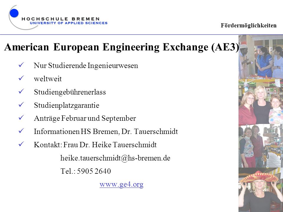 American European Engineering Exchange (AE3)