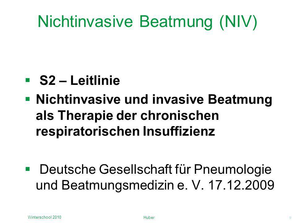 Nichtinvasive Beatmung (NIV)
