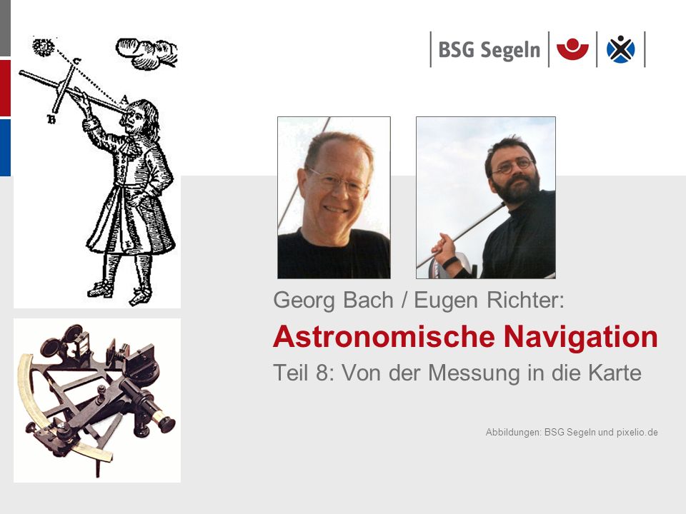 Georg Bach / Eugen Richter: Astronomische Navigation Teil 8: Von der Messung in die Karte