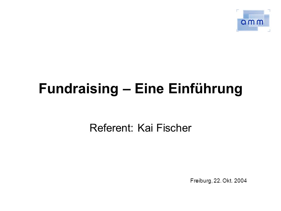 Fundraising – Eine Einführung