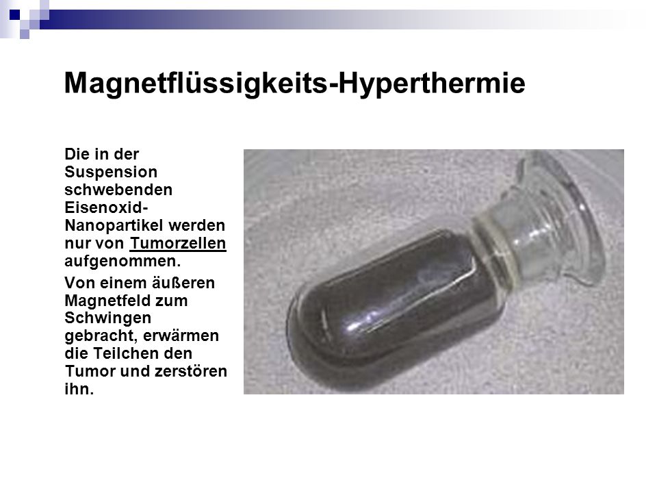 Magnetflüssigkeits-Hyperthermie
