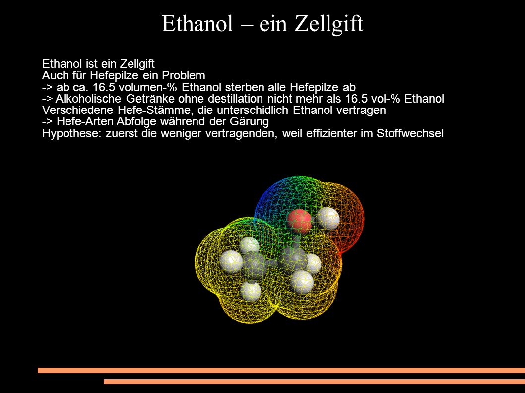 Ethanol – ein Zellgift Ethanol ist ein Zellgift