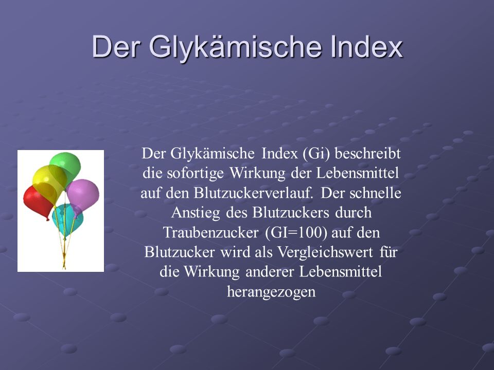 Der Glykämische Index