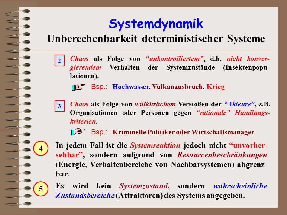 Unberechenbarkeit deterministischer Systeme
