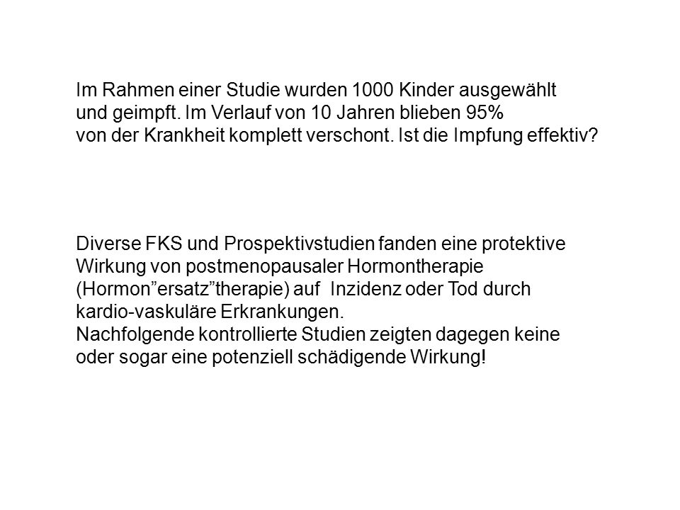 Im Rahmen einer Studie wurden 1000 Kinder ausgewählt und geimpft