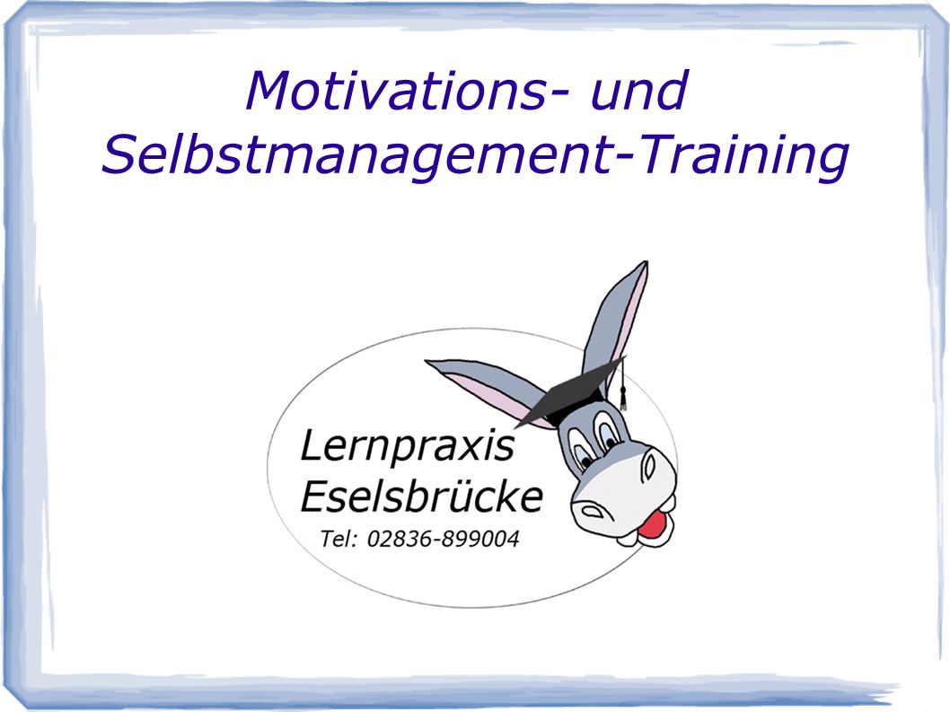 Motivations- und Selbstmanagement-Training