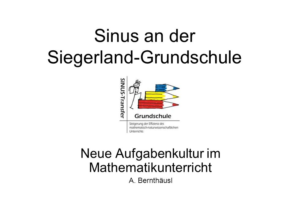 Sinus an der Siegerland-Grundschule