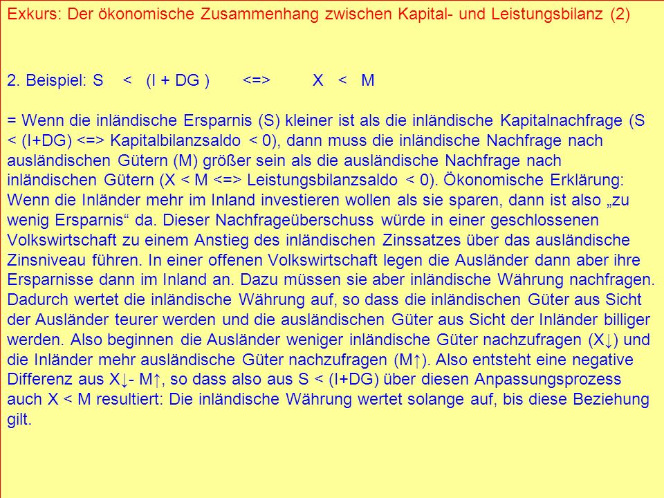 2. Beispiel: S < (I + DG ) <=> X < M