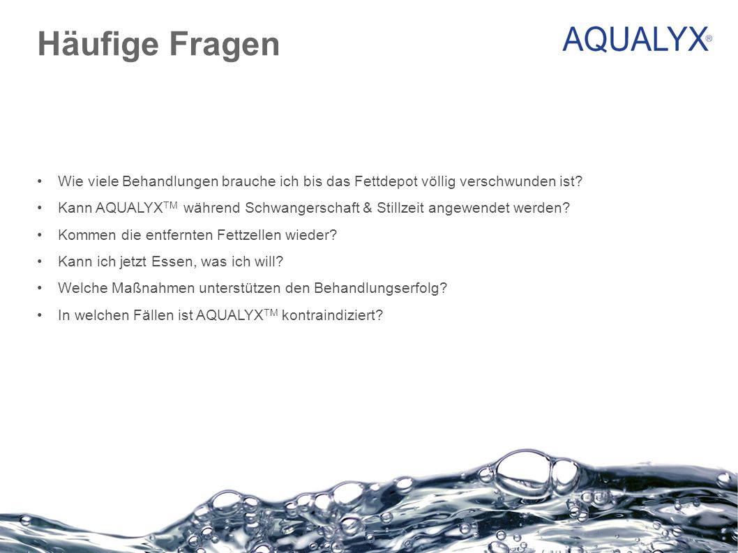 Häufige Fragen Wie viele Behandlungen brauche ich bis das Fettdepot völlig verschwunden ist