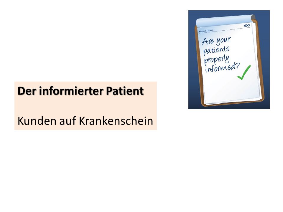 Der informierter Patient