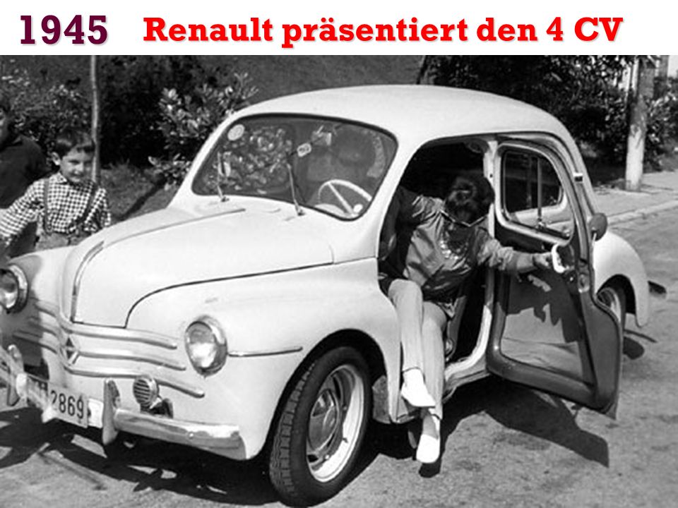 1945 Renault präsentiert den 4 CV