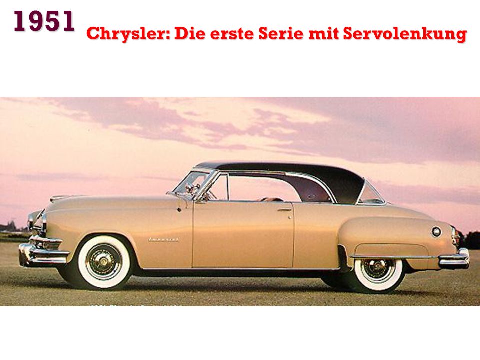 1951 Chrysler: Die erste Serie mit Servolenkung