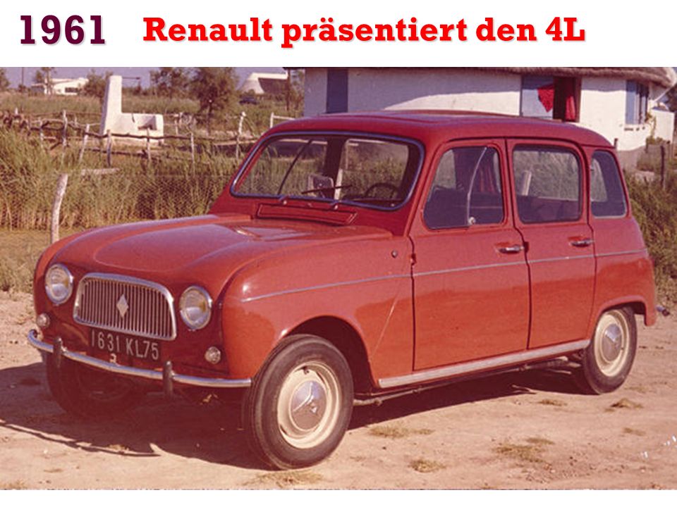 1961 Renault präsentiert den 4L