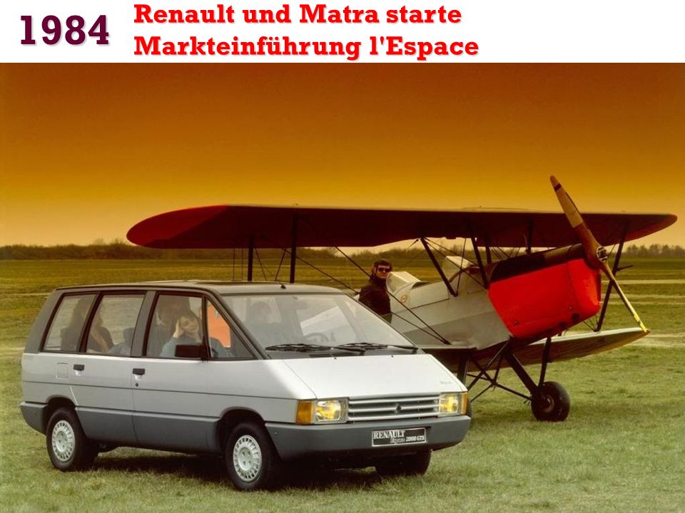 1984 Renault und Matra starte Markteinführung l Espace
