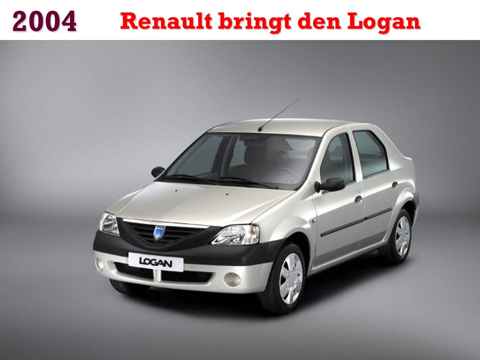 2004 Renault bringt den Logan