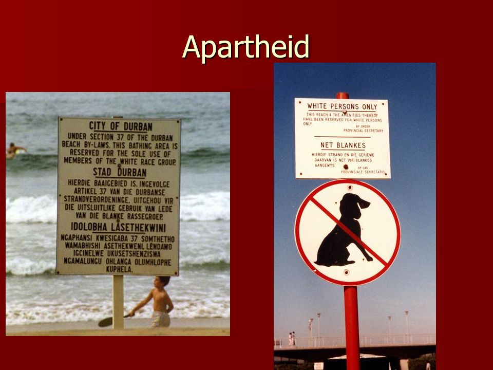 Apartheid Infrastruktureinrichtungen: Kläranlagen, Abfallanlagen,…)