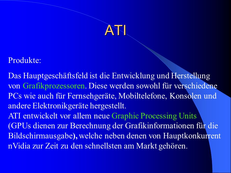 ATI Produkte: