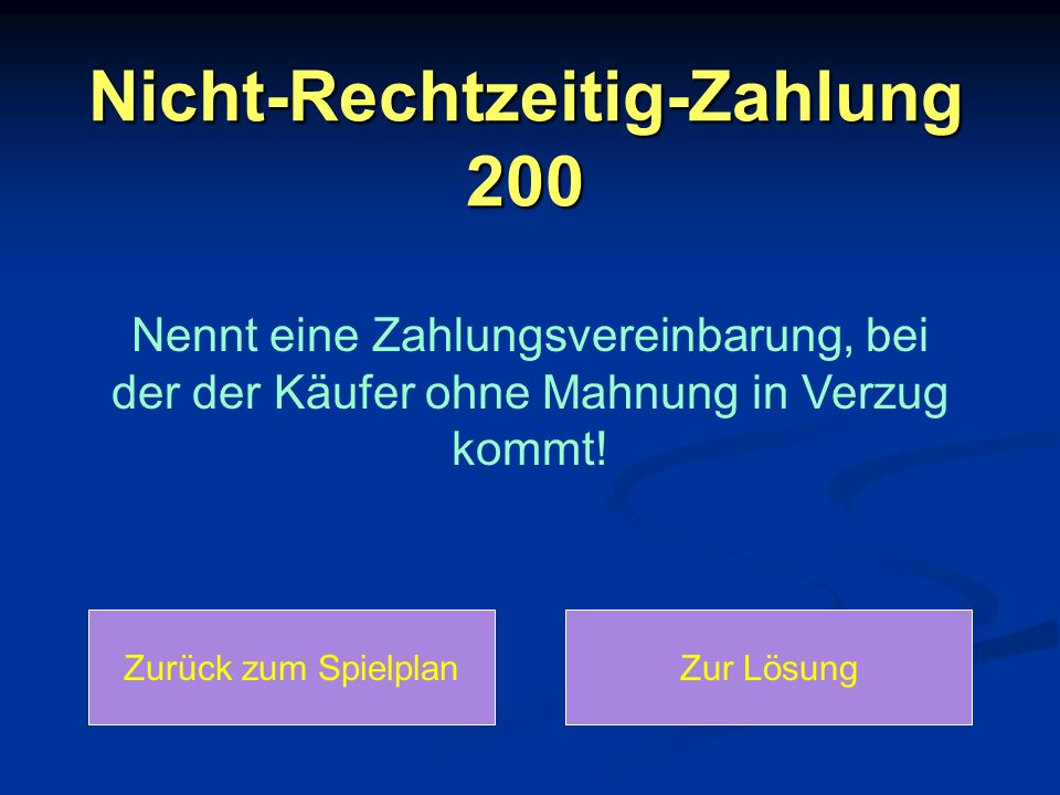 Nicht-Rechtzeitig-Zahlung 200
