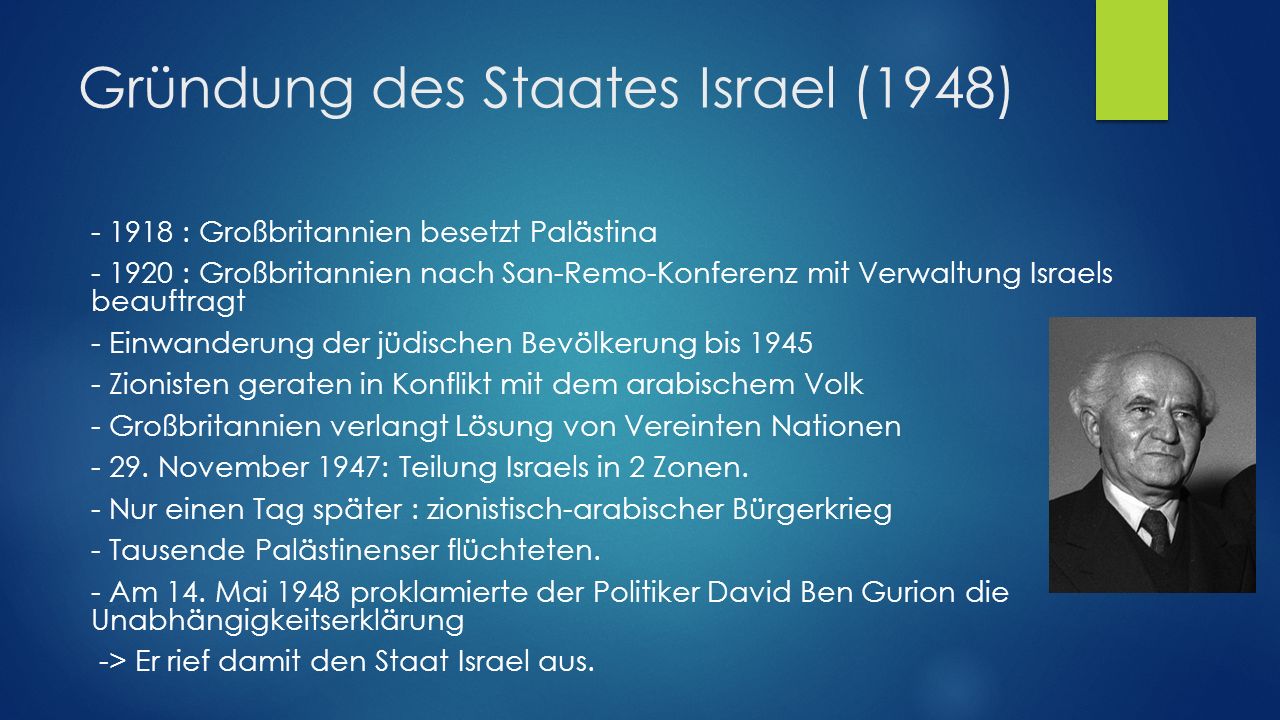 Gründung des Staates Israel (1948)
