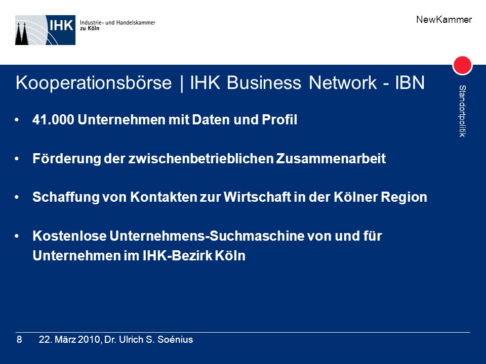 Kooperationsbörse | IHK Business Network - IBN