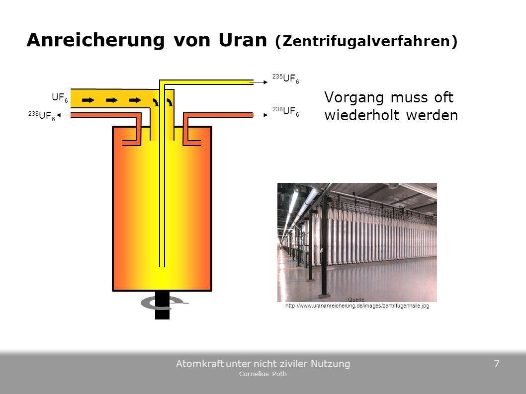 Anreicherung von Uran (Zentrifugalverfahren)