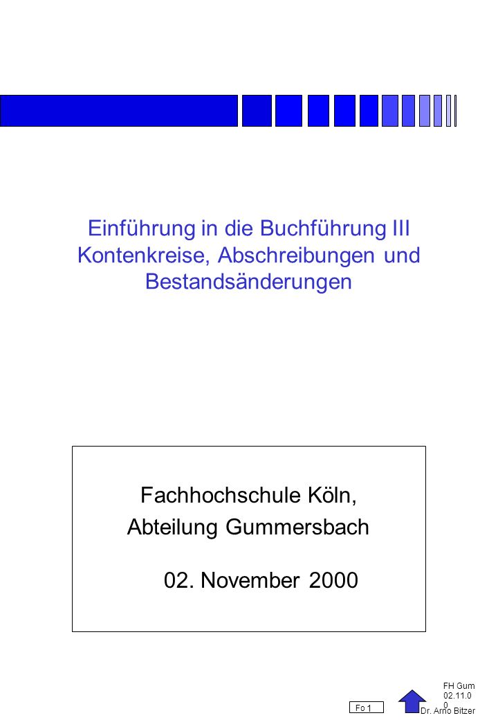 Abteilung Gummersbach 02. November 2000